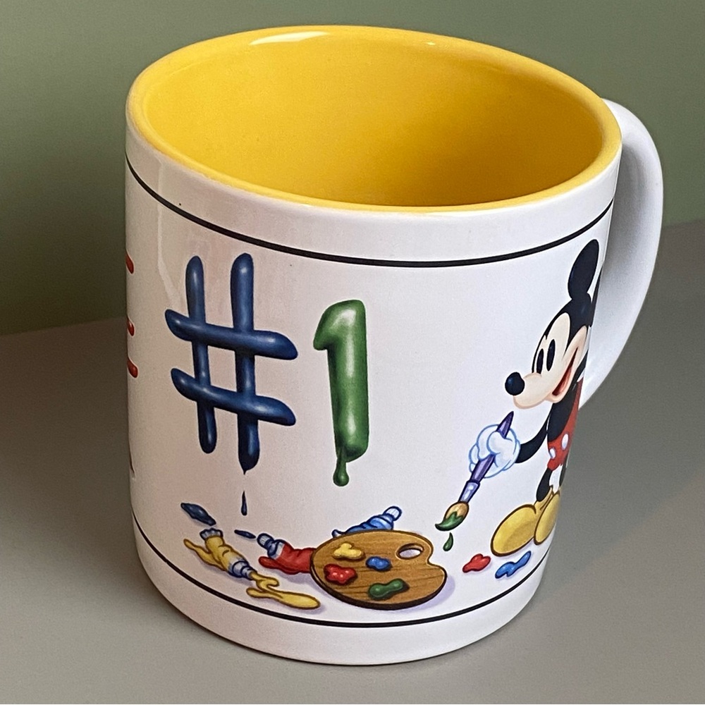 Mickey Mouse Oversize Coffee Mug Disney You're #1 Cup Gift Desk Pen Holder Large